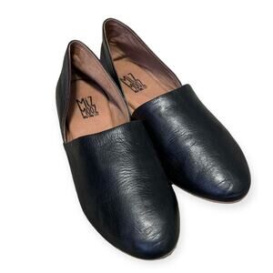 Miz Mooz Black Leather Kimmy Slip On Flats Women's Size EU 40 US9/9.5